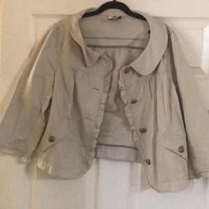 Ann Taylor Loft Ruffled Jacket